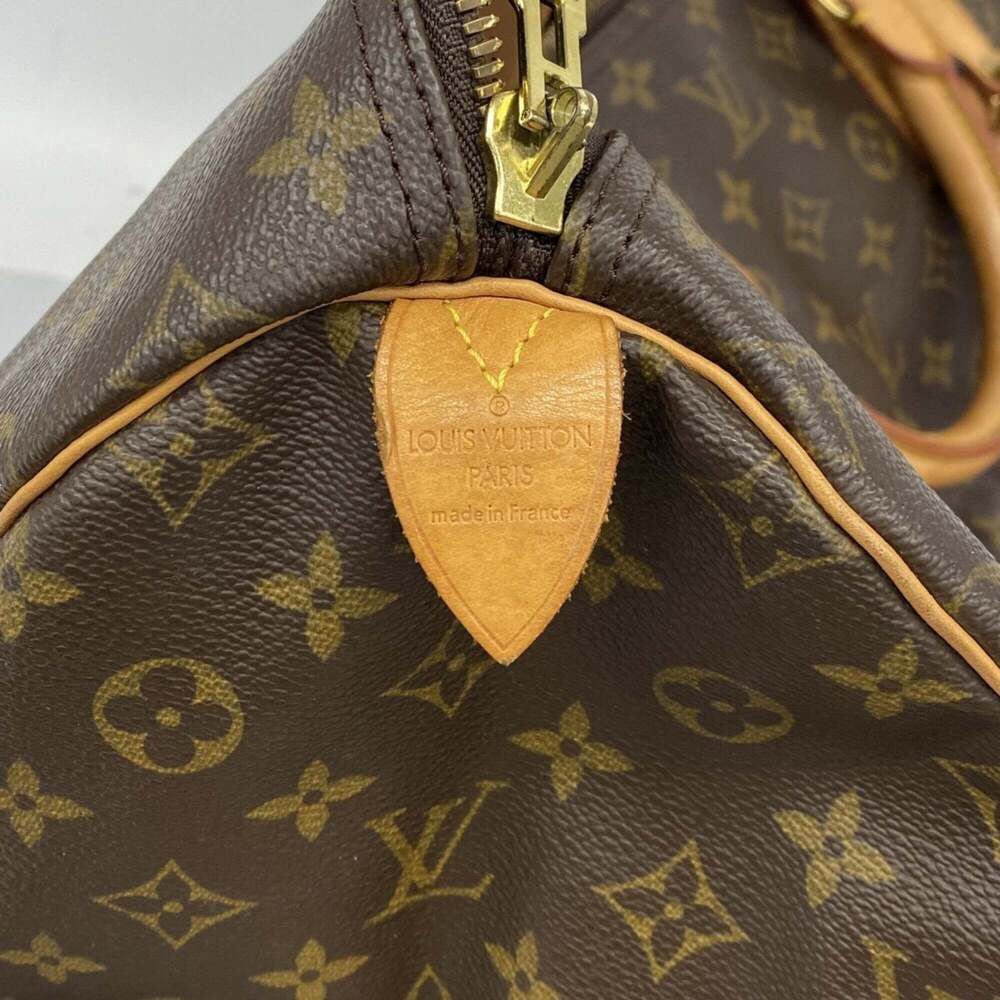 LOUIS VUITTON Authentic Brown Monogram Keepall 55 Boston Bag - Picture 5 of 10